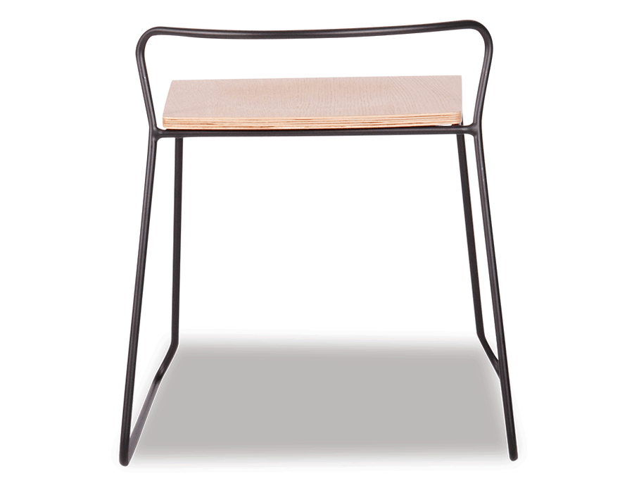 Krafter Low Stool - Black - Natural