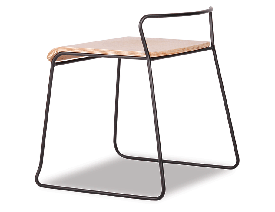 Krafter Low Stool - Black - Natural