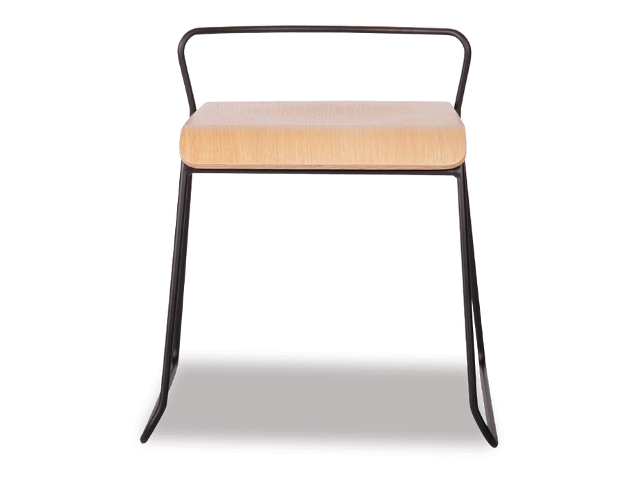 Krafter Low Stool - Black - Natural
