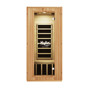 Kylin Modern Carbon Far Portable Sauna Room 1 person - KY-1O6 Oak Color