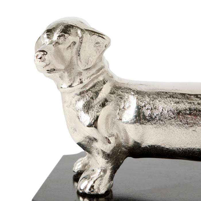 Dachshund Lamp - Aluminium, 35cm H