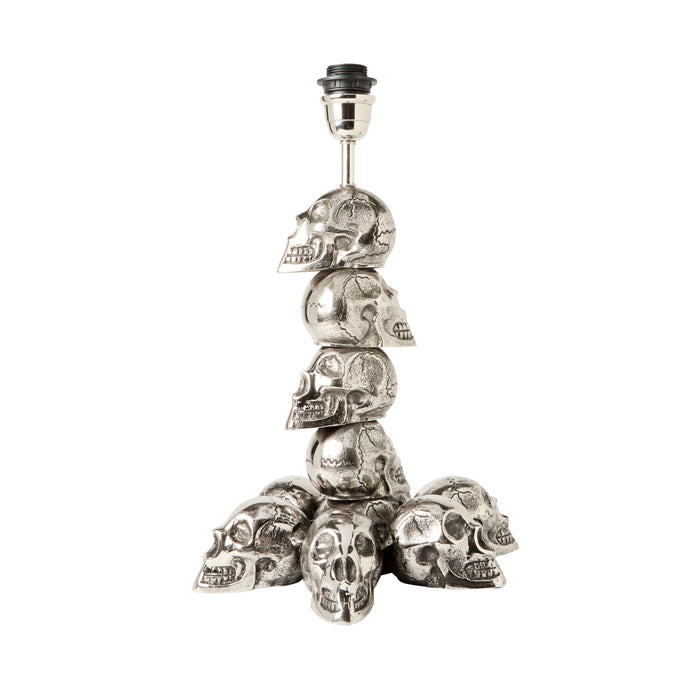 Stacked Skull Lamp - Aluminium, 50cm H