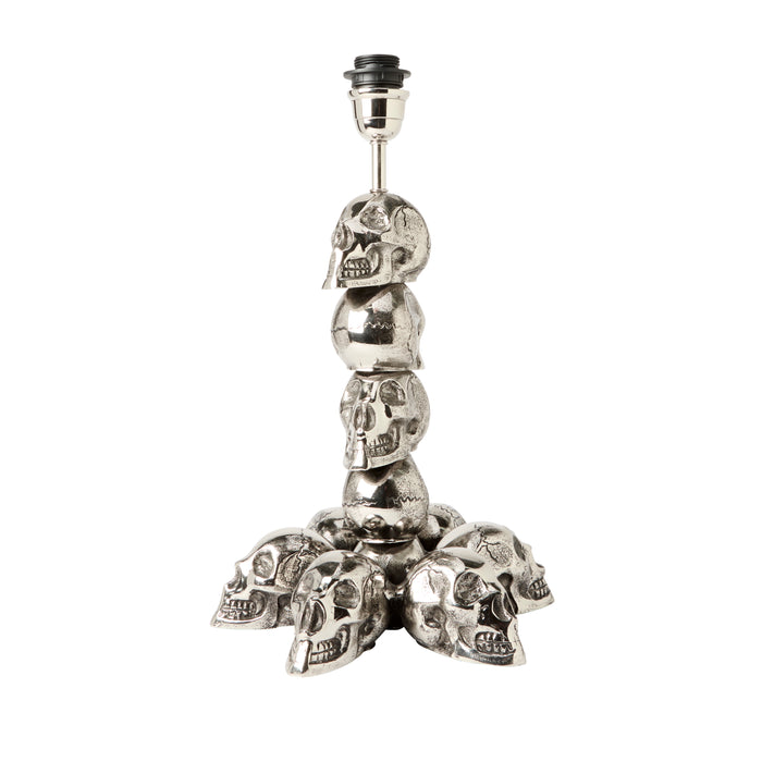 Stacked Skull Lamp - Aluminium, 50cm H