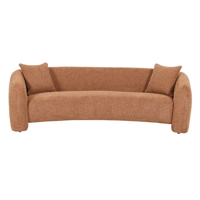 CLC10002-OLS 3 Seater Sofa - Coral Orange