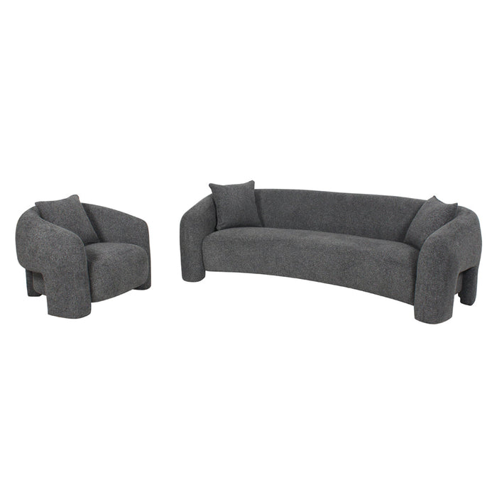 CLC10003-OLS 3 Seater Sofa - Coral Charcoal