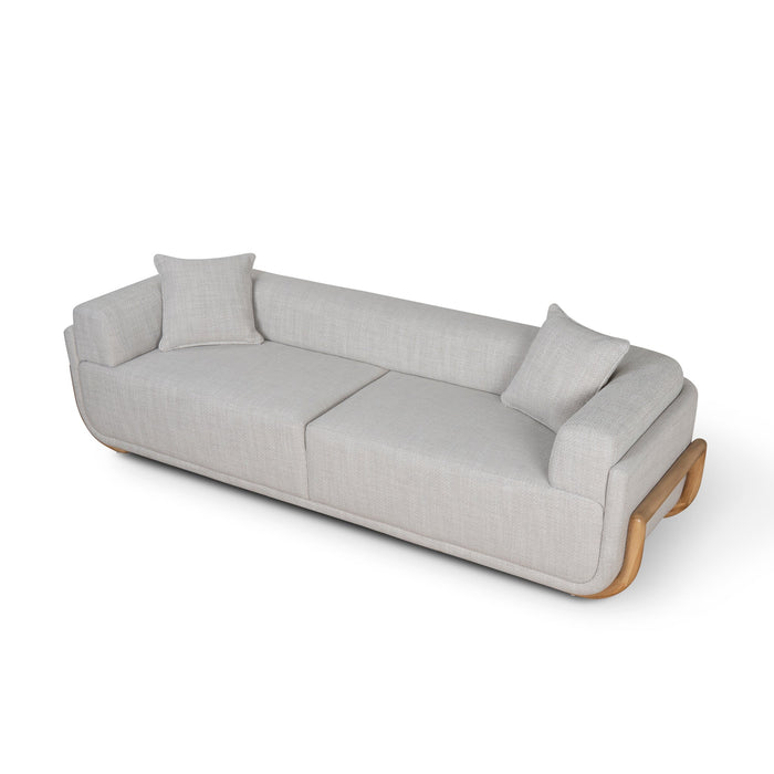 CLC10011-OLS 3 Seater Sofa - Beige Linen