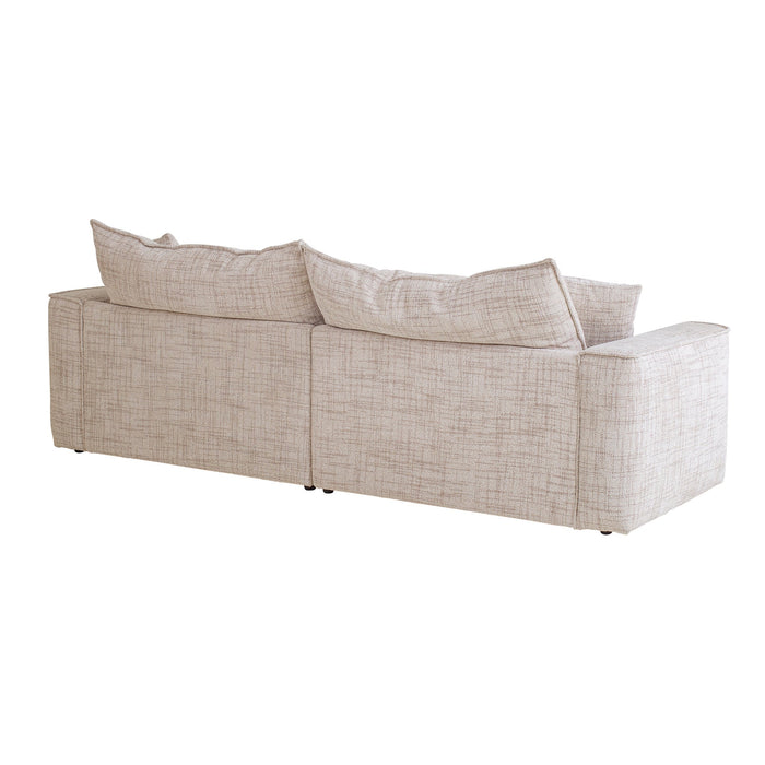 CLC10024-IG 3 Seater Fabric Sofa - Cream