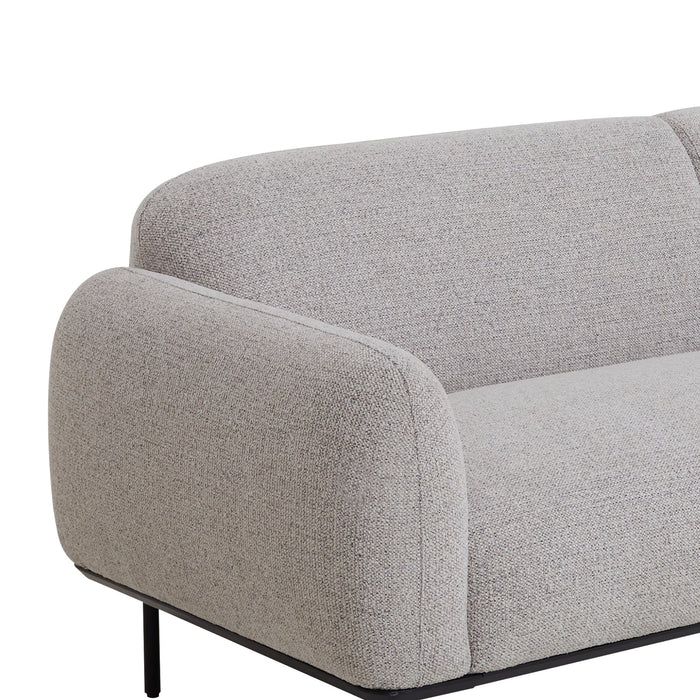 CLC10026-IG 3 Seater Fabric Sofa - Speckled Grey