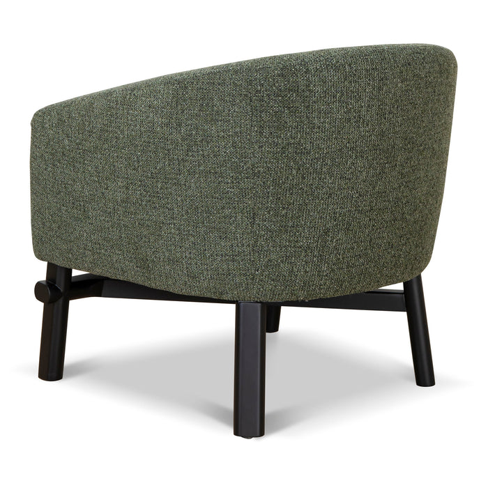 CLC10077-KJ Fabric Armchair - Coral Dark Green