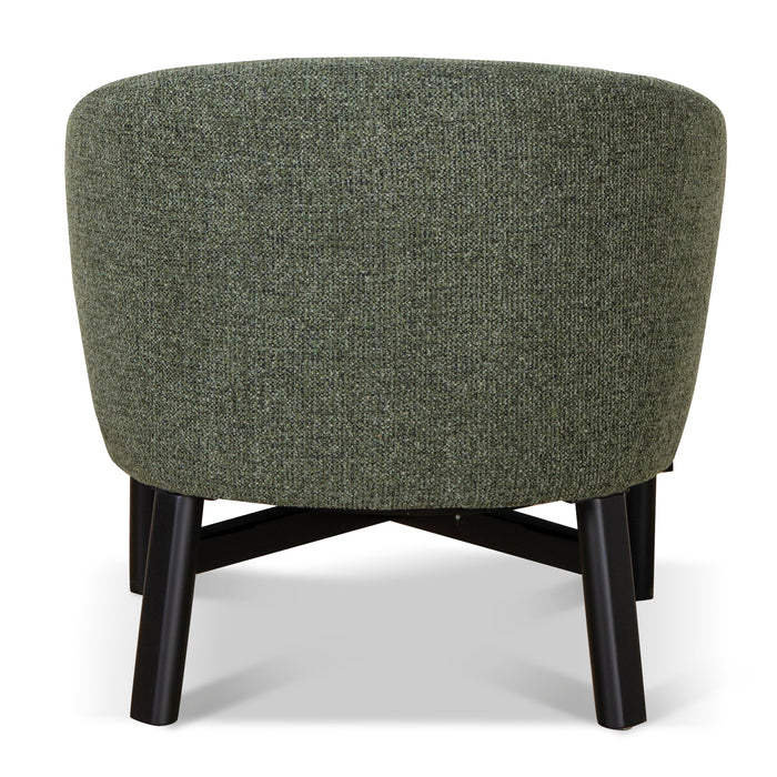 CLC10077-KJ Fabric Armchair - Coral Dark Green