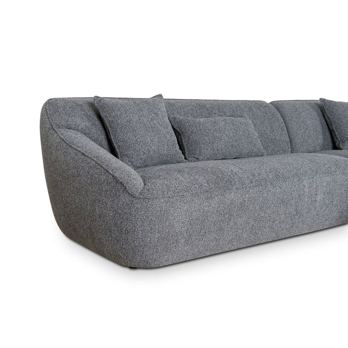 CLC10079-KJ Right Chaise Sofa - Coral Charcoal