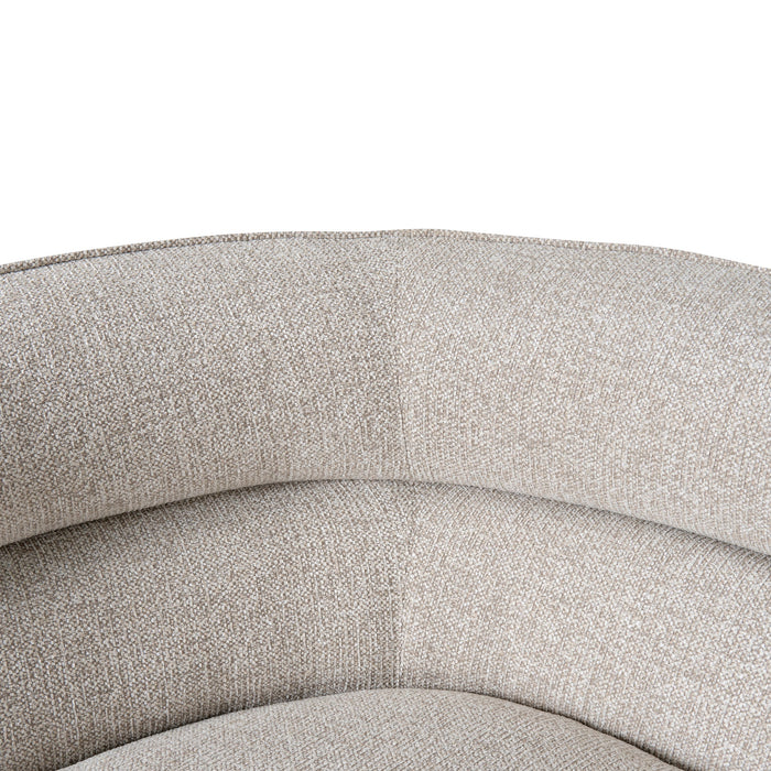 CLC10082-KJ Left Chaise Sofa - Coral Natural Linen