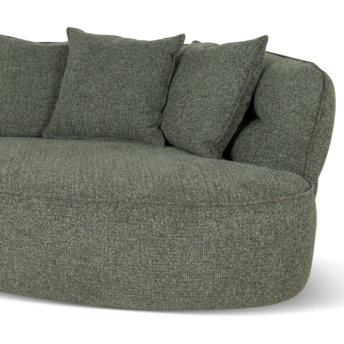 CLC10083-KJ Right Chaise Sofa - Coral Dark Green