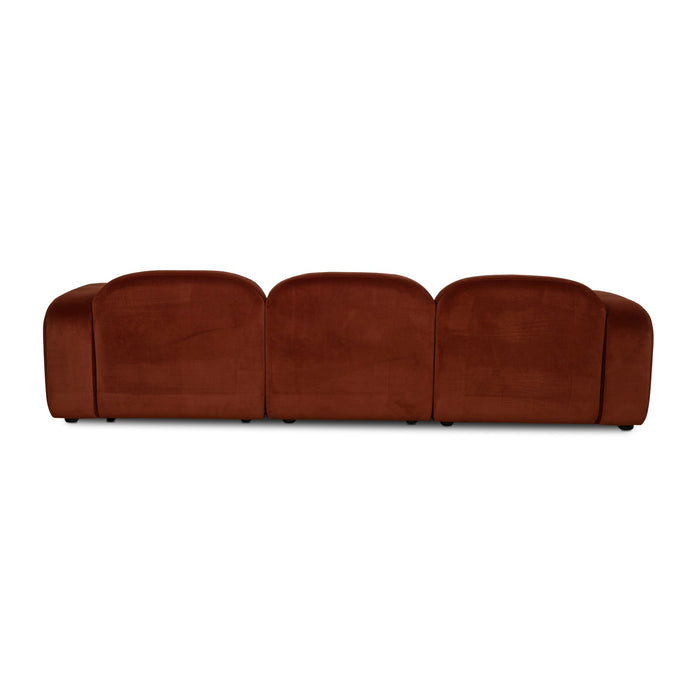 CLC10092-HS 4 Seater Sofa - Rustic Orange