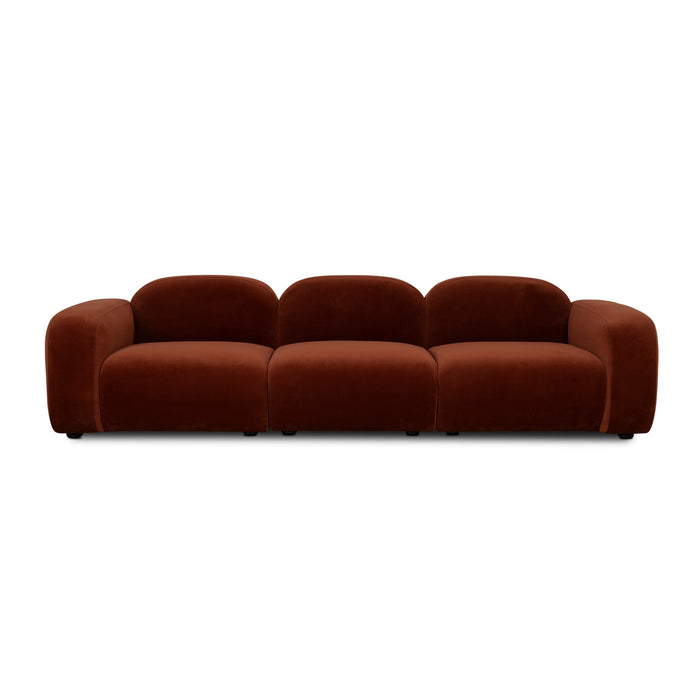 CLC10092-HS 4 Seater Sofa - Rustic Orange