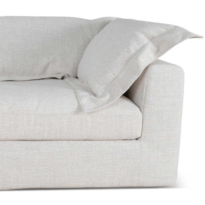 CLC10105-KSO 3 Seater Chaise Sofa - Silver Grey