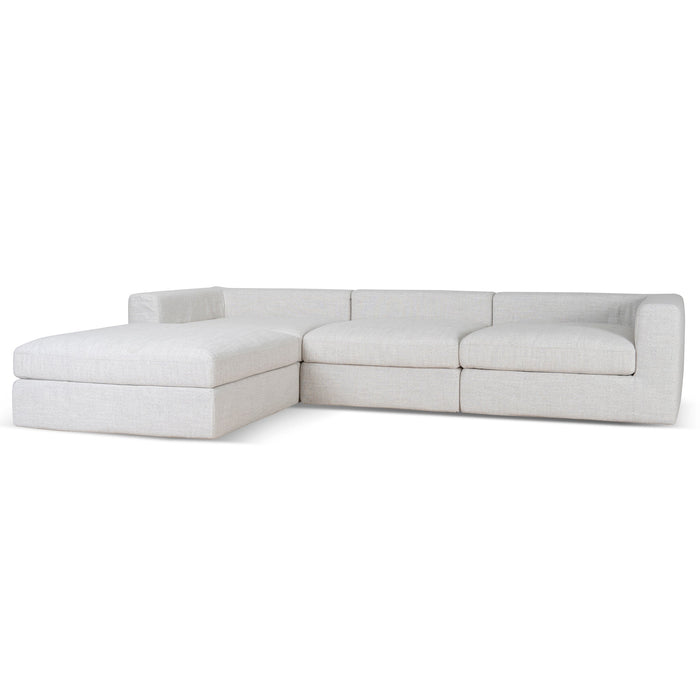 CLC10105-KSO 3 Seater Chaise Sofa - Silver Grey