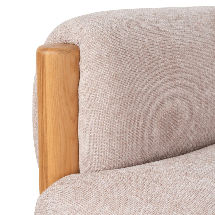 Luca Natural Armchair - Nicki Blush
