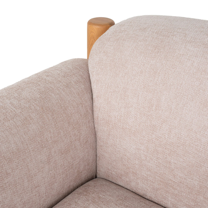 Luca Natural Armchair - Nicki Blush