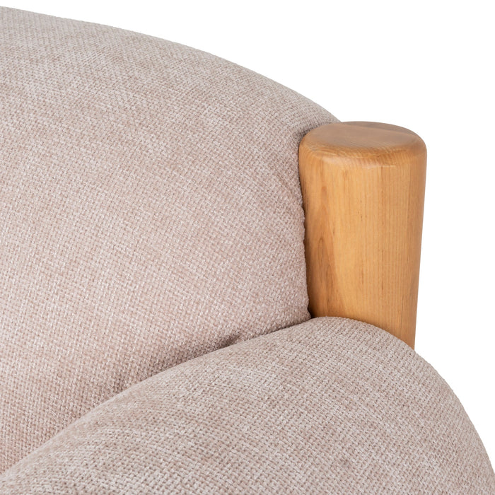 Luca Natural Armchair - Nicki Blush