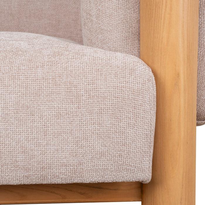Luca Natural Armchair - Nicki Blush