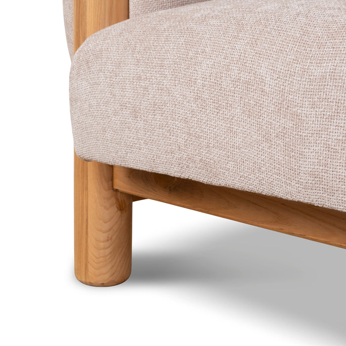 Luca Natural Armchair - Nicki Blush