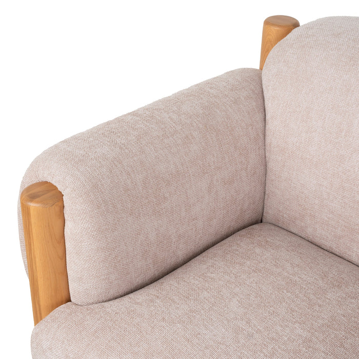 Luca Natural Armchair - Nicki Blush