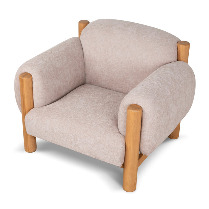 Luca Natural Armchair - Nicki Blush