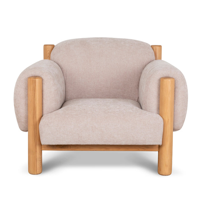 Luca Natural Armchair - Nicki Blush