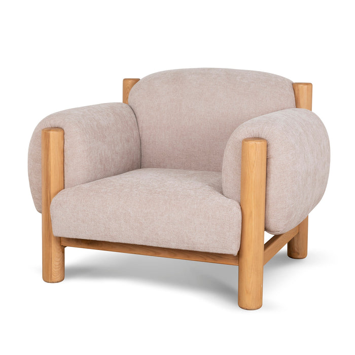 Luca Natural Armchair - Nicki Blush
