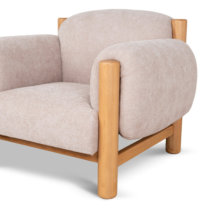Luca Natural Armchair - Nicki Blush