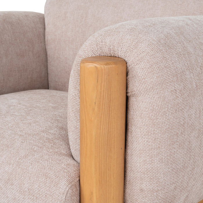 Luca Natural Armchair - Nicki Blush