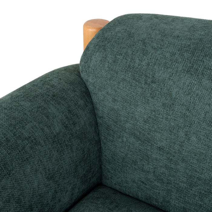 Luca Natural Armchair - Bush Green