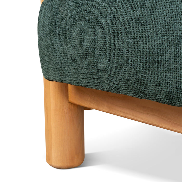 Luca Natural Armchair - Bush Green