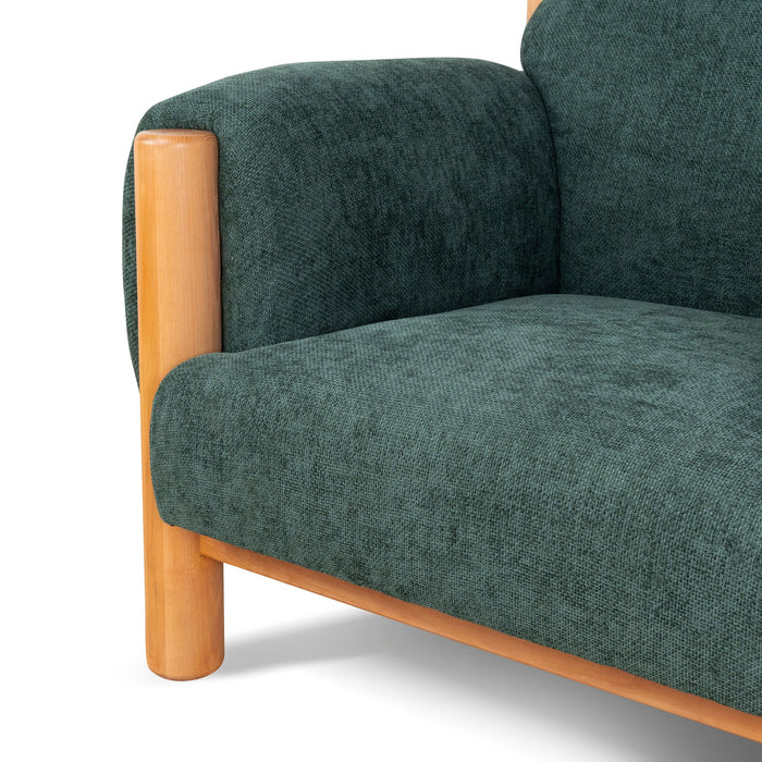 Luca Natural Armchair - Bush Green
