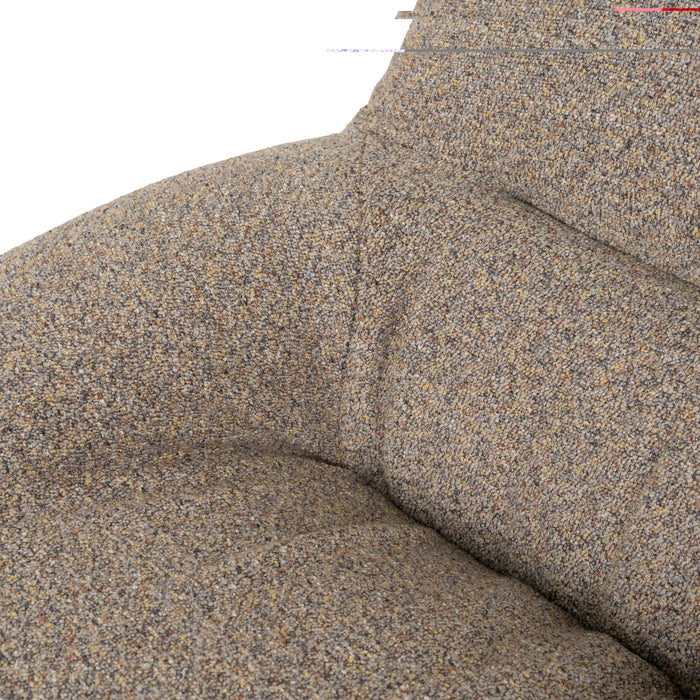 Nalini Swivel Lounge Chair - Granite Boucle