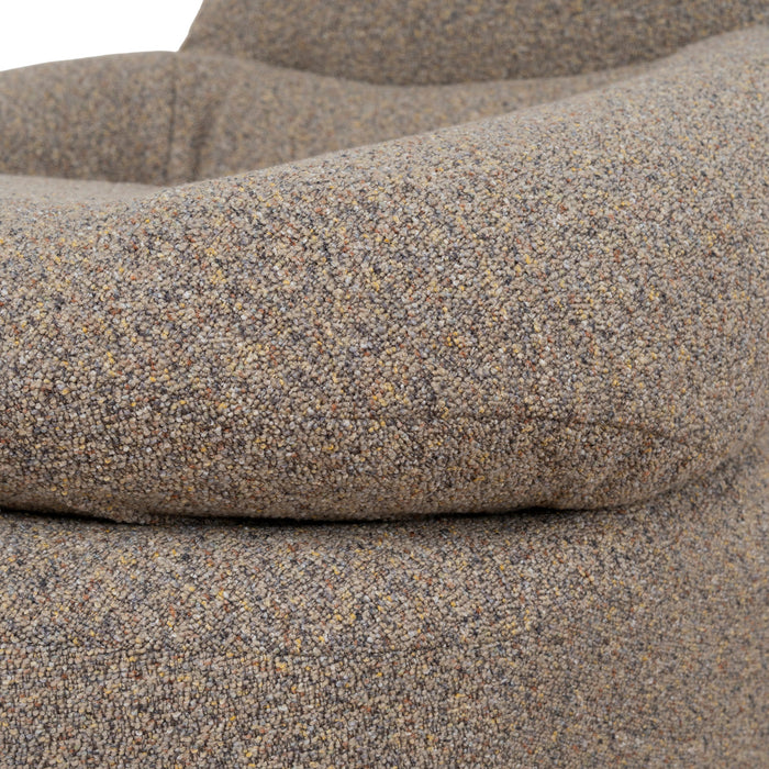 Nalini Swivel Lounge Chair - Granite Boucle