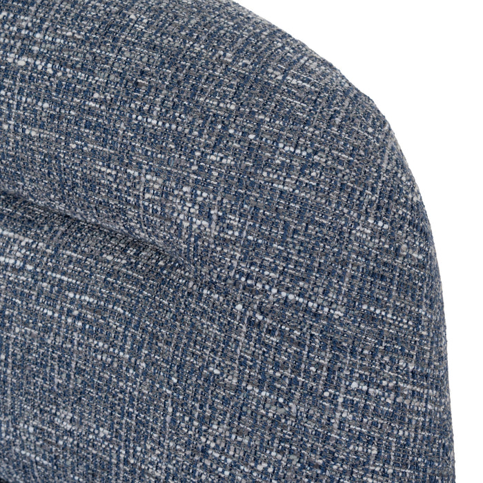 Nalini Swivel Lounge Chair - Prussian Blue