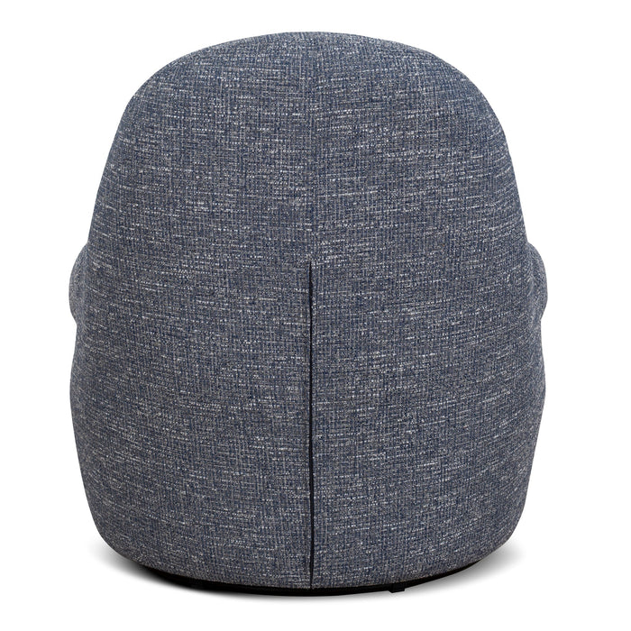 Nalini Swivel Lounge Chair - Prussian Blue