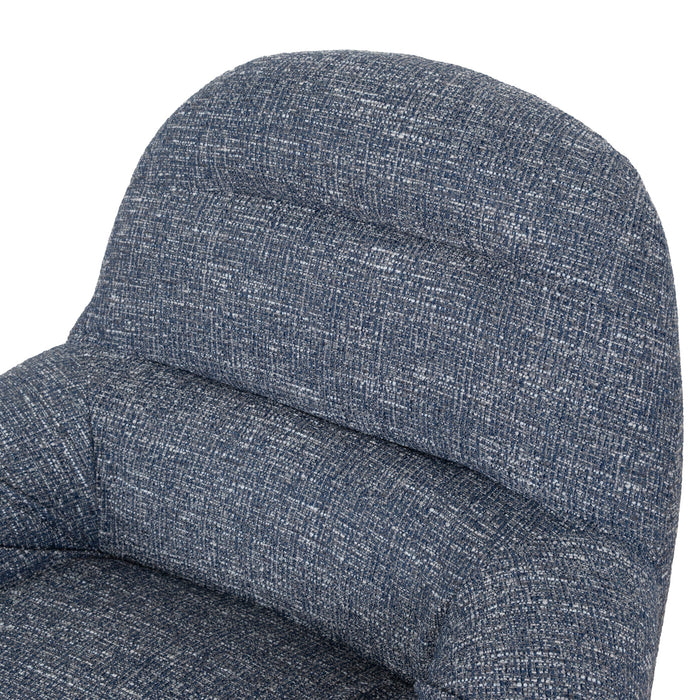 Nalini Swivel Lounge Chair - Prussian Blue