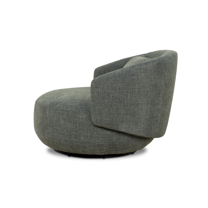 Janis Swivel Armchair - Moss Green