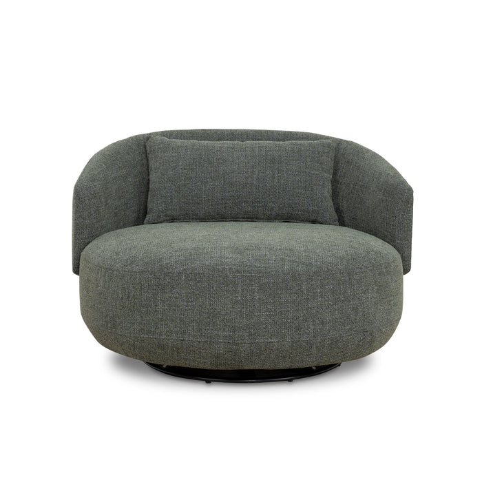 Janis Swivel Armchair - Moss Green