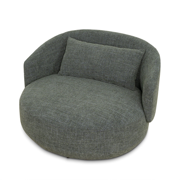 Janis Swivel Armchair - Moss Green