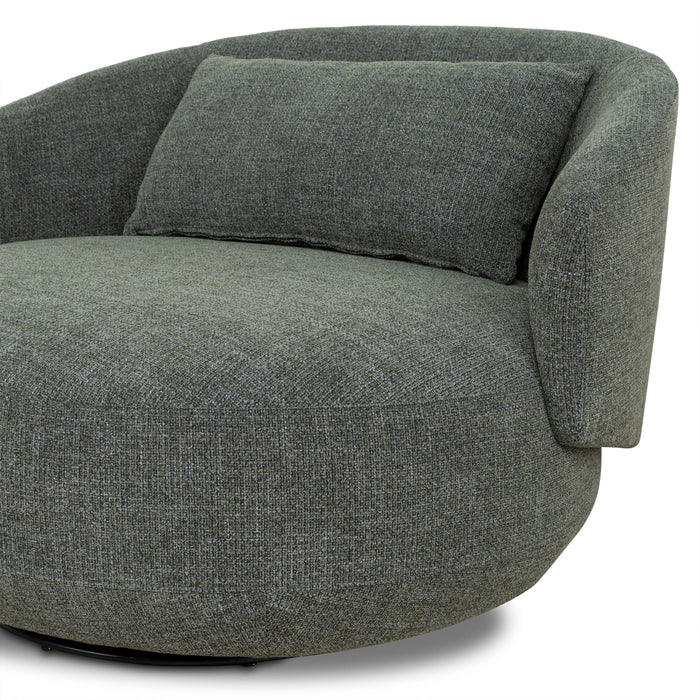 Janis Swivel Armchair - Moss Green