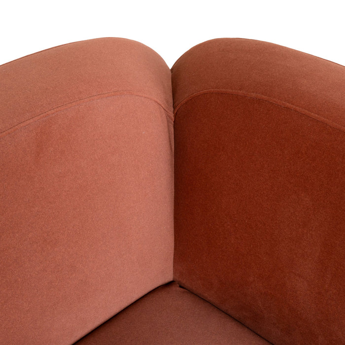 Soma Corner Option for 4 Seater Sofa - Burnt Maroon