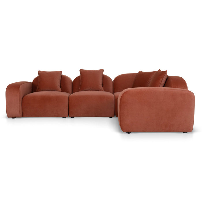 Soma Corner Option for 4 Seater Sofa - Burnt Maroon