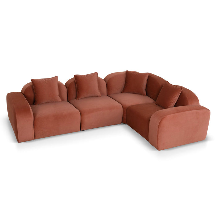 Soma Corner Option for 4 Seater Sofa - Burnt Maroon