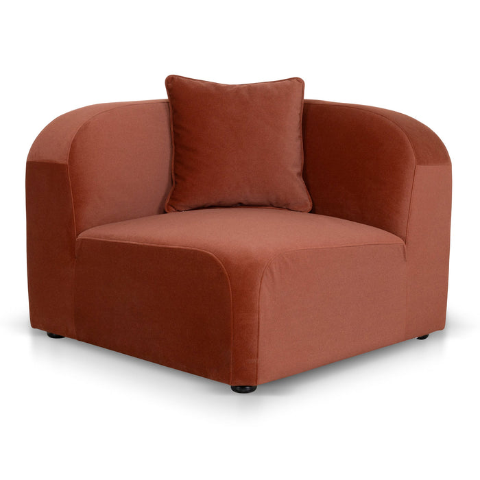 Soma Corner Option for 4 Seater Sofa - Burnt Maroon