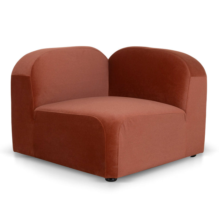 Soma Corner Option for 4 Seater Sofa - Burnt Maroon