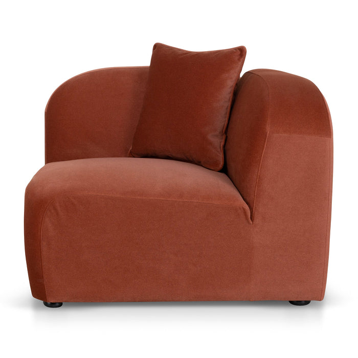 Soma Corner Option for 4 Seater Sofa - Burnt Maroon